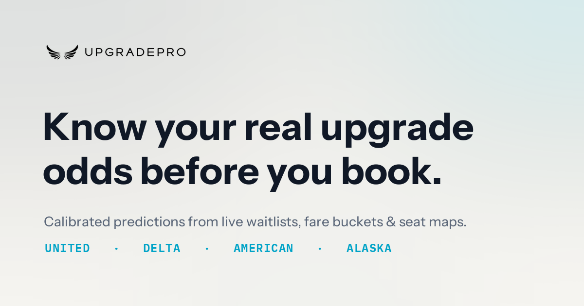 I'm a Road Warrior - I Built an App that Predicts First Class Upgrade Probability to Help Me Choose  logo